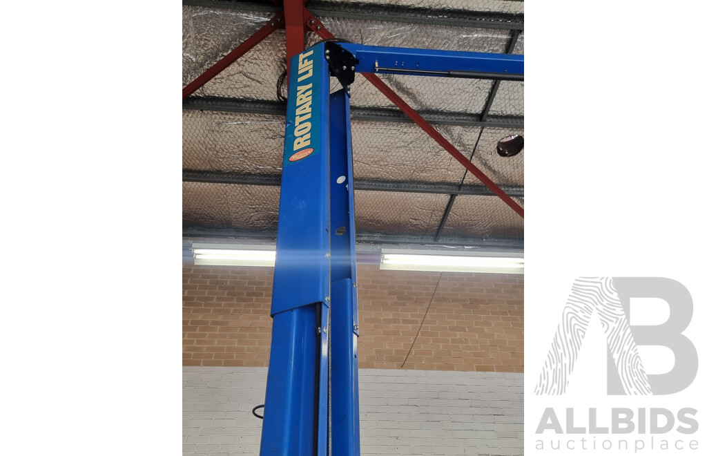 Rotary Lift, Two-Post 4500KG Asymmetric Car Hoist with Attached Height Extension Piece