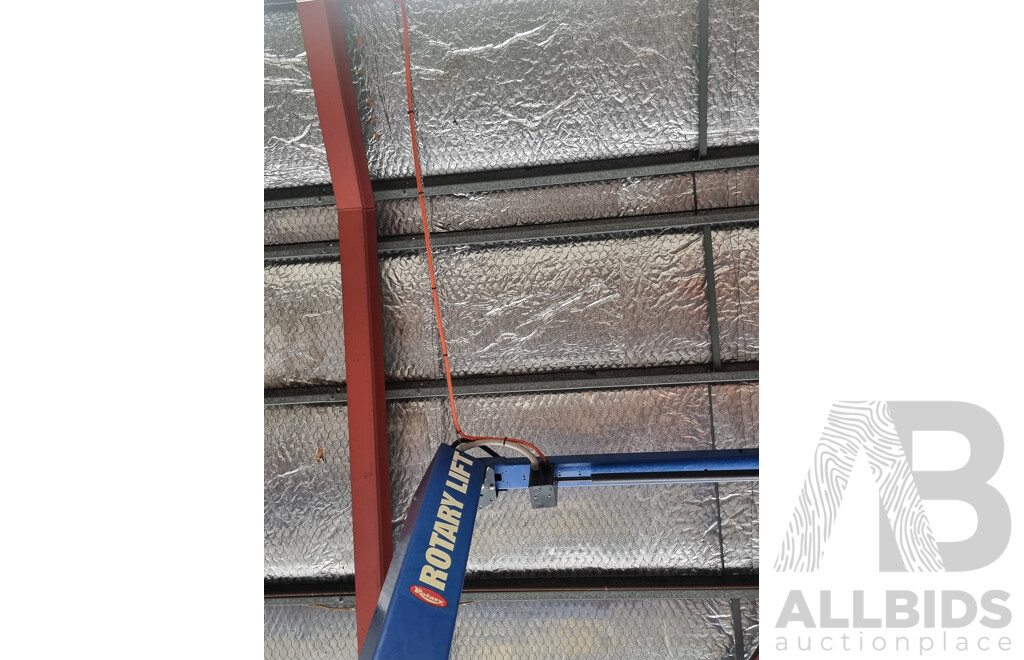 Rotary Lift, Two-Post 4500KG Asymmetric Car Hoist with Attached Height Extension Piece