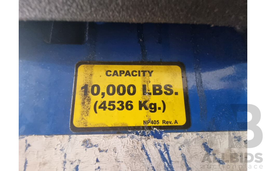 Rotary Lift, Two-Post 4500KG Asymmetric Car Hoist with Attached Height Extension Piece