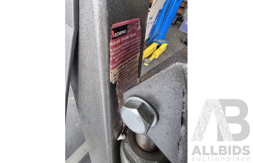 MechPro Hydraulic 1250KG Engine Crane