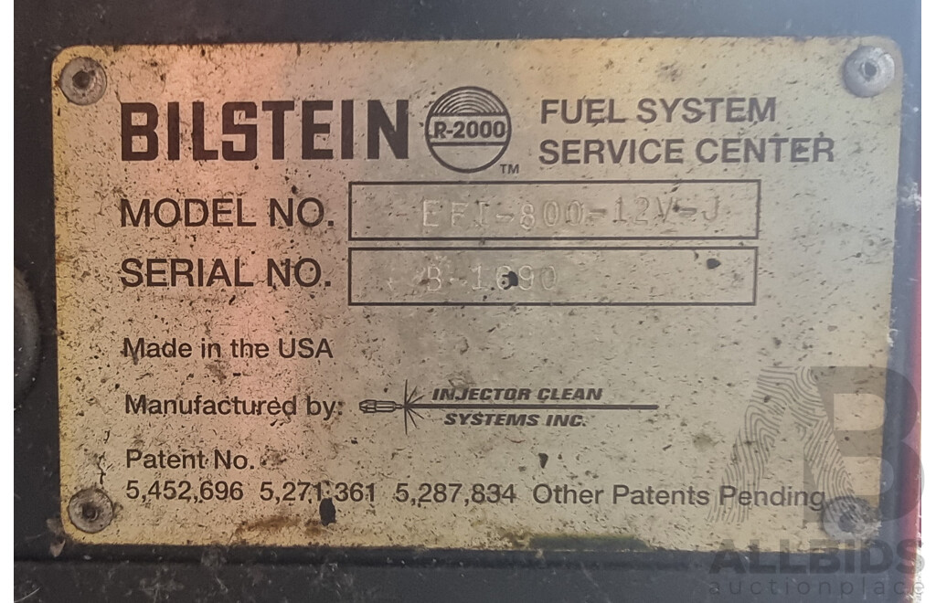 Bilstein R-2000 Fuel Pressure System Machine