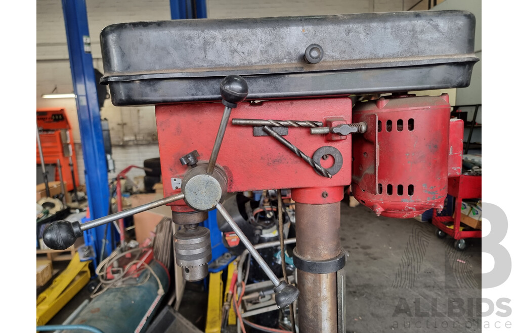 Fisher Discount Pedestal Mounted Drill Press