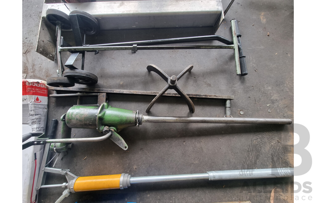 Assorted Job Lot - Workshop Trolleys & Assorted Tools ETC