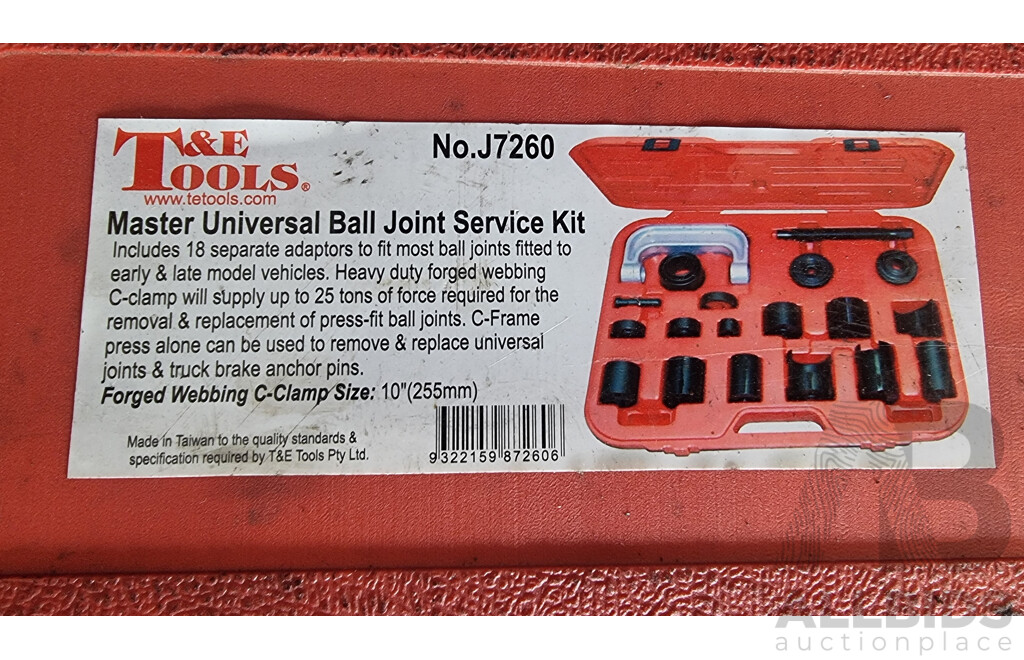 T & E Tools, Master Universal Ball Joint Service Kit