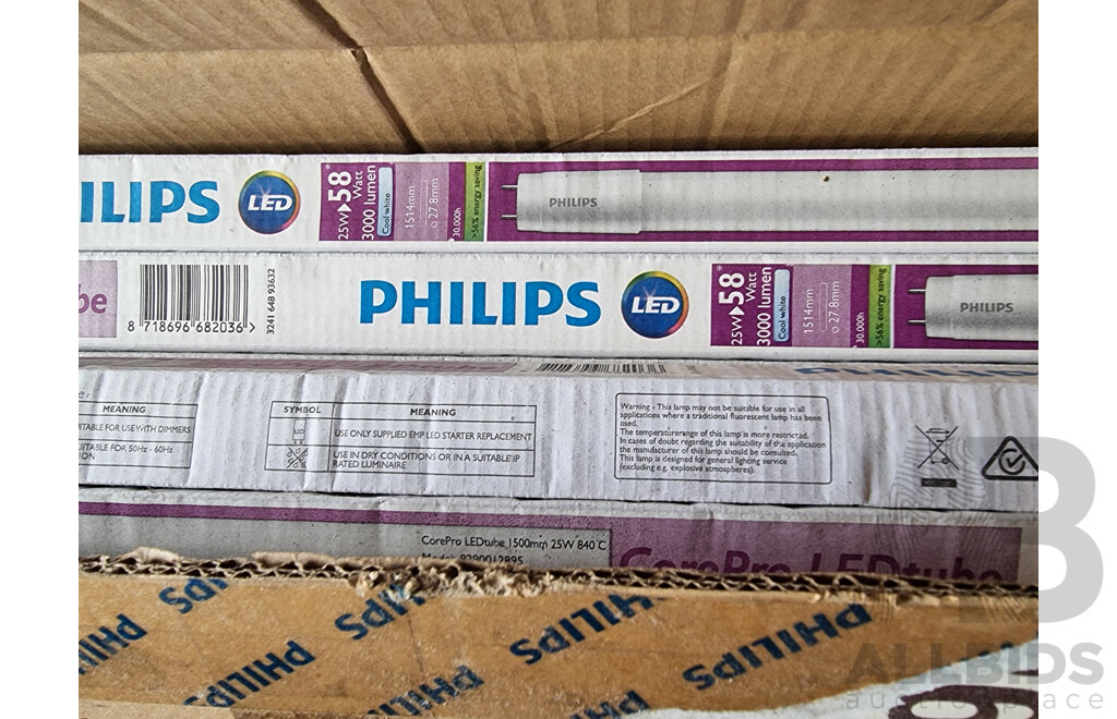 Pallet Containing Quantity of Fluorescent Globes