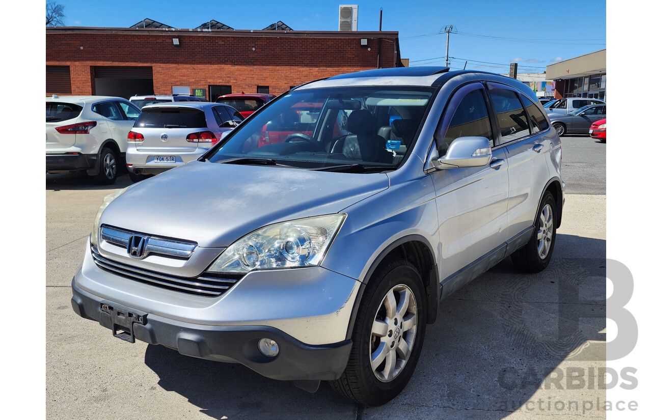 9/2007 Honda CRV (4x4) Luxury MY07 4d Wagon Silver 2.4L