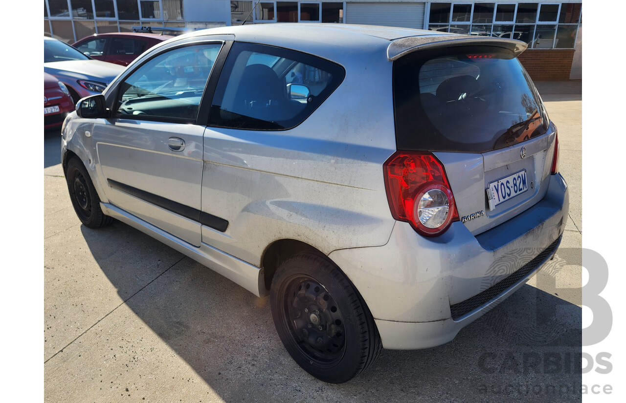 10/2009 Holden Barina  TK MY09 3d Hatchback Silver 1.6L