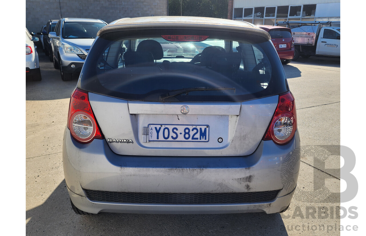10/2009 Holden Barina  TK MY09 3d Hatchback Silver 1.6L