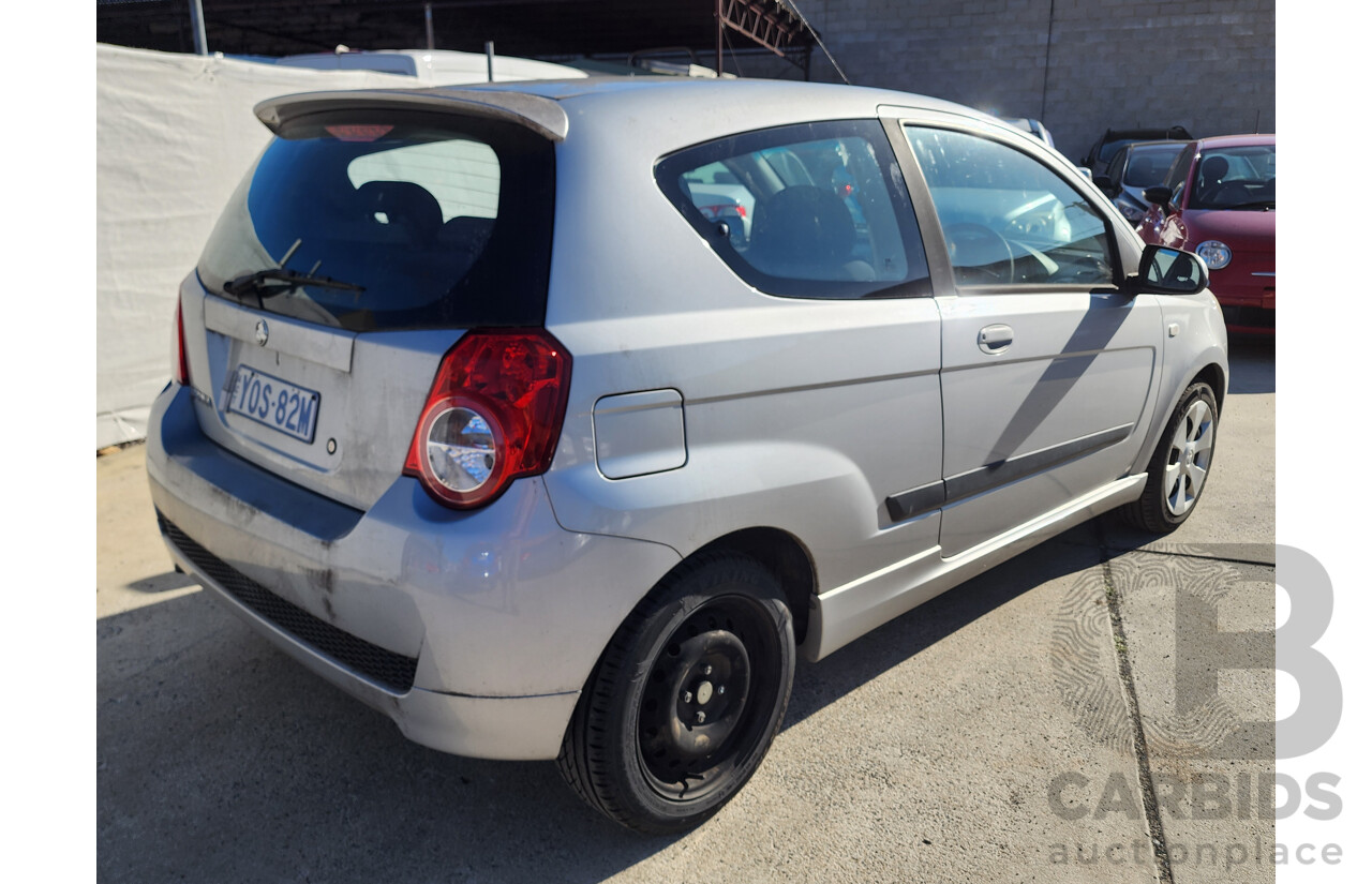 10/2009 Holden Barina  TK MY09 3d Hatchback Silver 1.6L