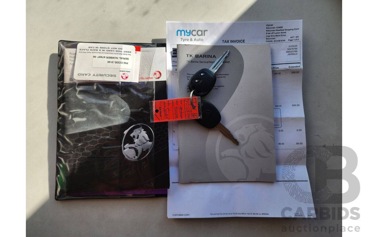 10/2009 Holden Barina  TK MY09 3d Hatchback Silver 1.6L