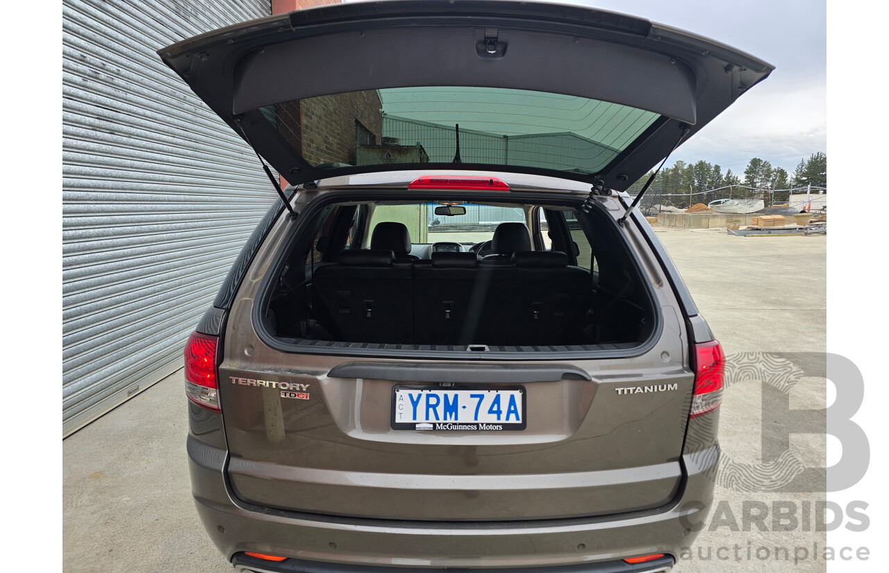 10/2012 Ford Territory Titanium SZ 4d Wagon Havana Brown Metallic Turbo Diesel 2.7L - 7 Seater