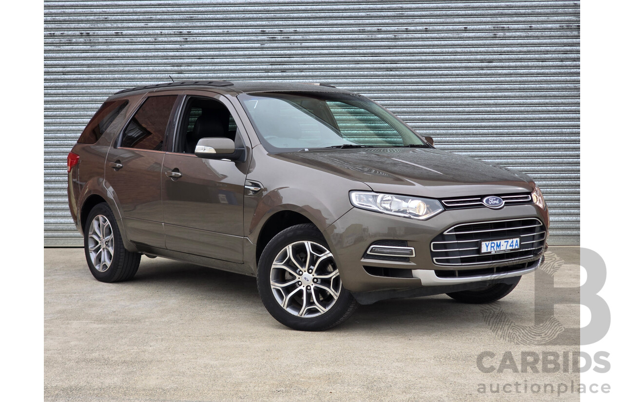 10/2012 Ford Territory Titanium SZ 4d Wagon Havana Brown Metallic Turbo Diesel 2.7L - 7 Seater