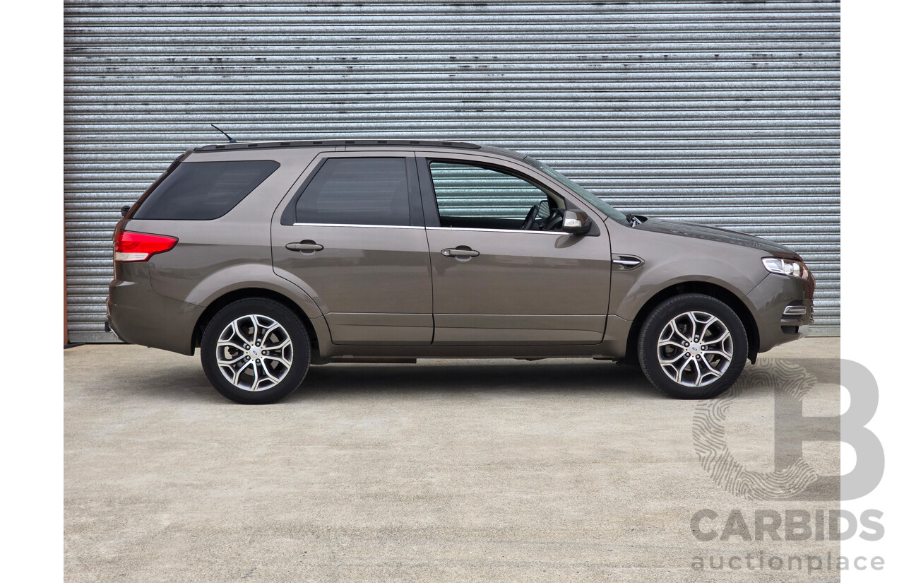 10/2012 Ford Territory Titanium SZ 4d Wagon Havana Brown Metallic Turbo Diesel 2.7L - 7 Seater