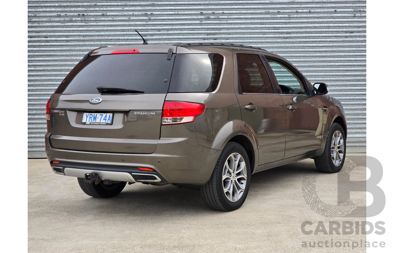 10/2012 Ford Territory Titanium SZ 4d Wagon Havana Brown Metallic Turbo Diesel 2.7L - 7 Seater