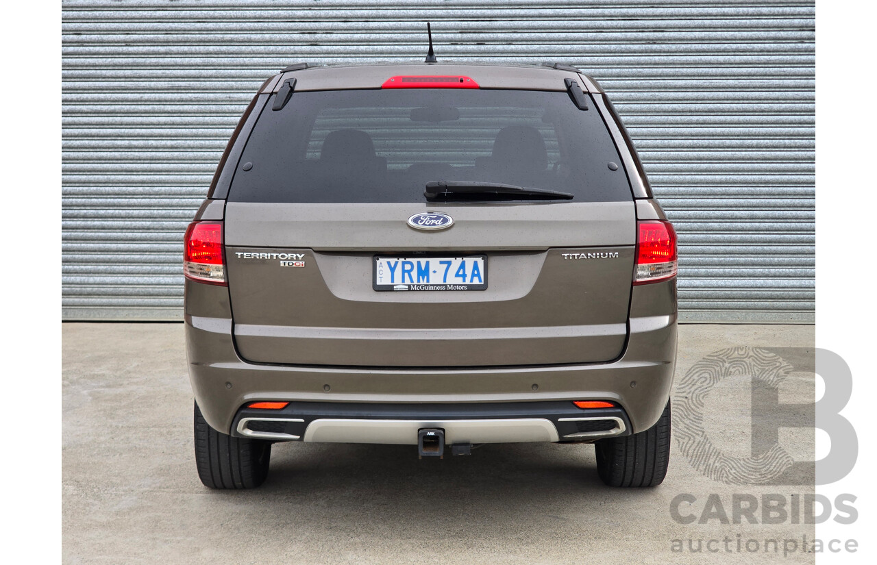 10/2012 Ford Territory Titanium SZ 4d Wagon Havana Brown Metallic Turbo Diesel 2.7L - 7 Seater