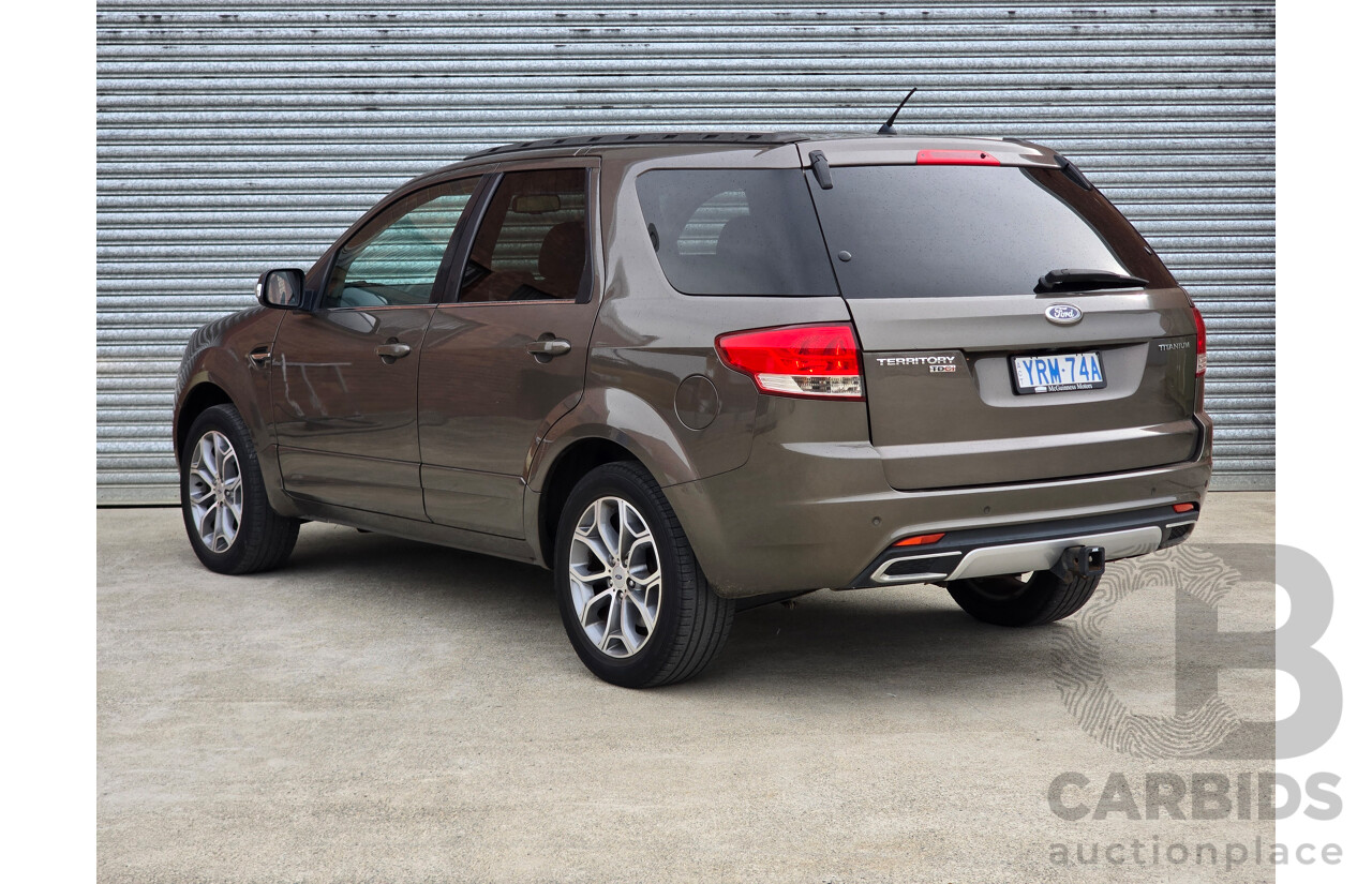10/2012 Ford Territory Titanium SZ 4d Wagon Havana Brown Metallic Turbo Diesel 2.7L - 7 Seater