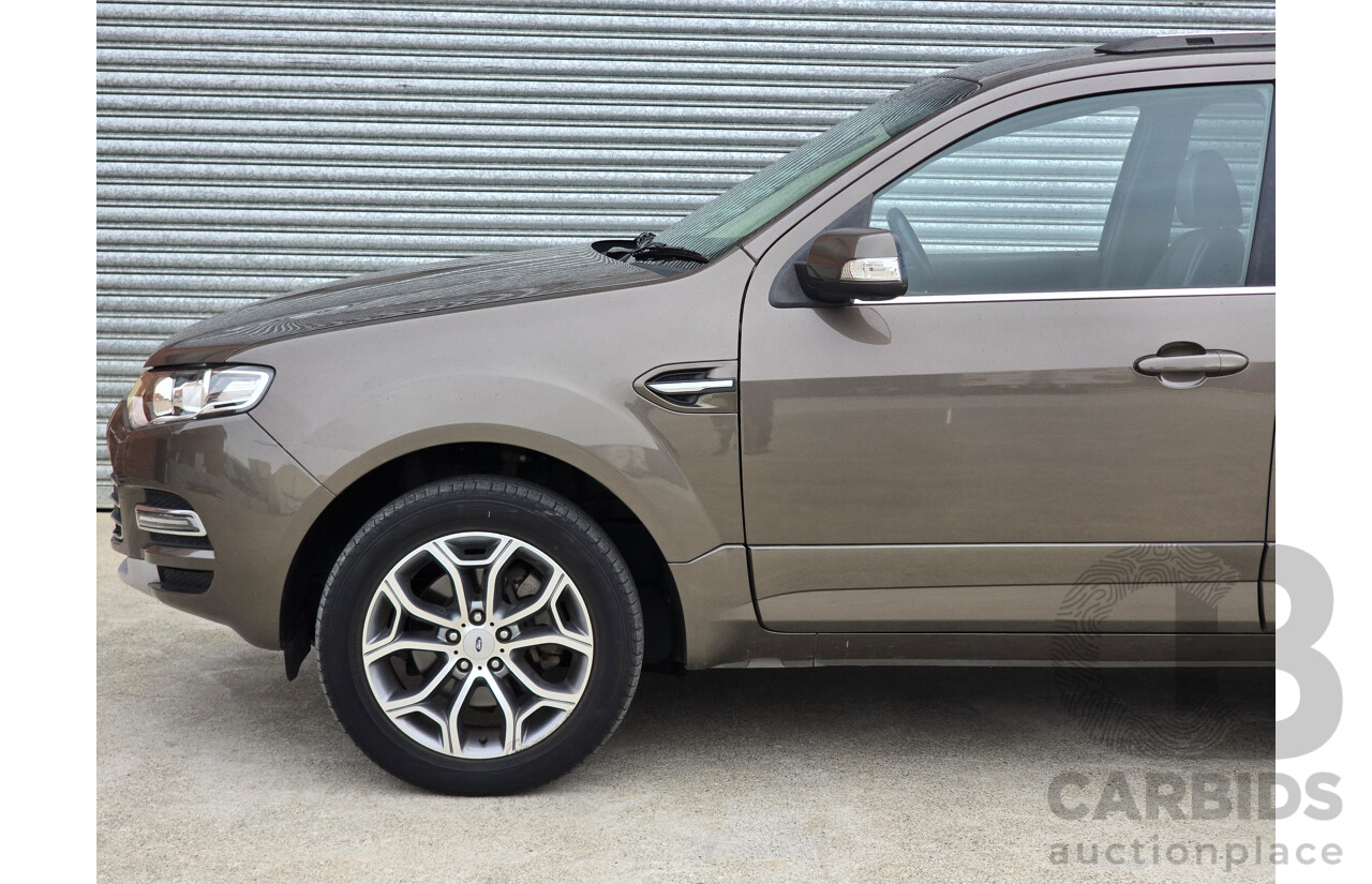 10/2012 Ford Territory Titanium SZ 4d Wagon Havana Brown Metallic Turbo Diesel 2.7L - 7 Seater