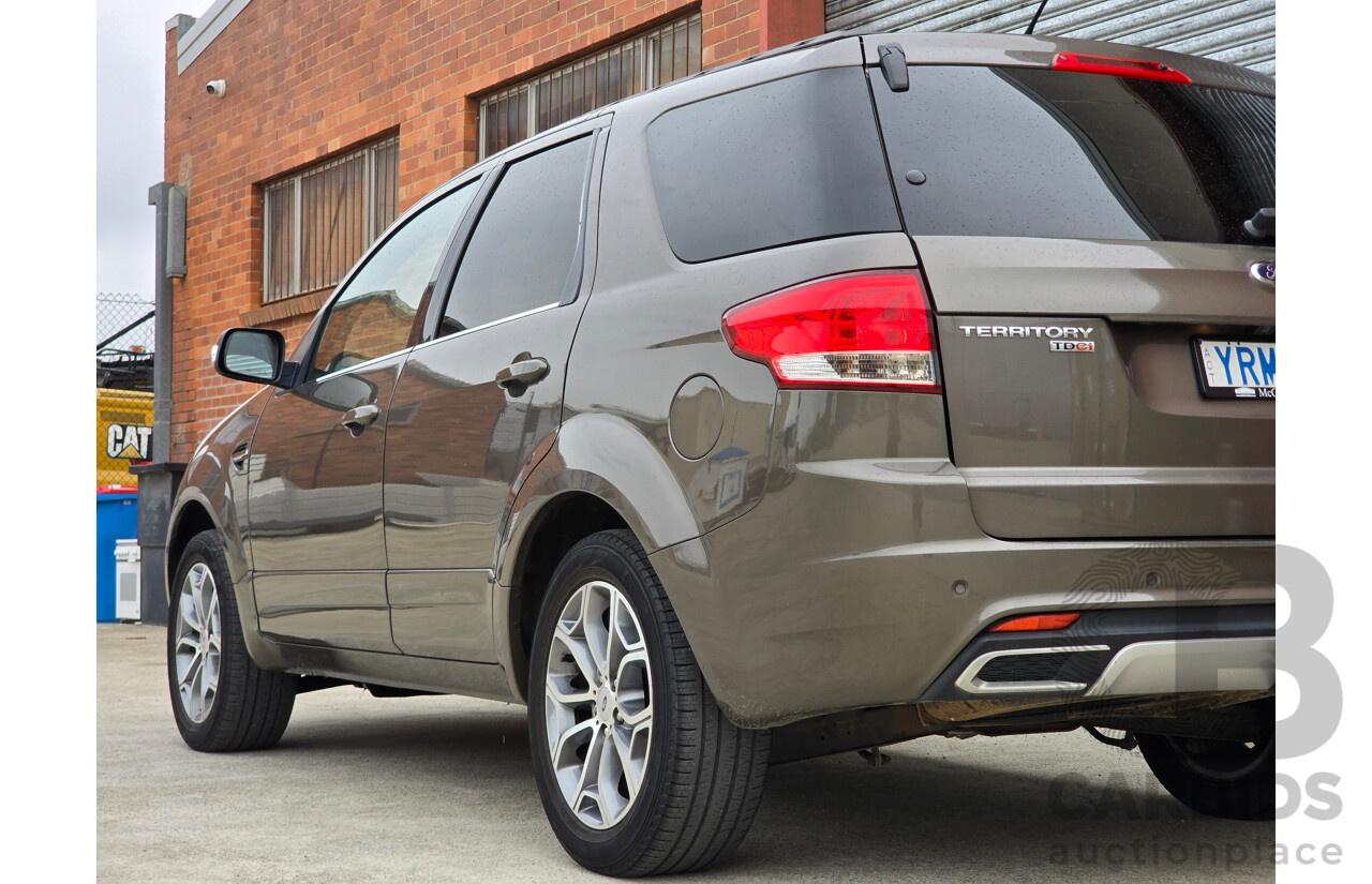 10/2012 Ford Territory Titanium SZ 4d Wagon Havana Brown Metallic Turbo Diesel 2.7L - 7 Seater