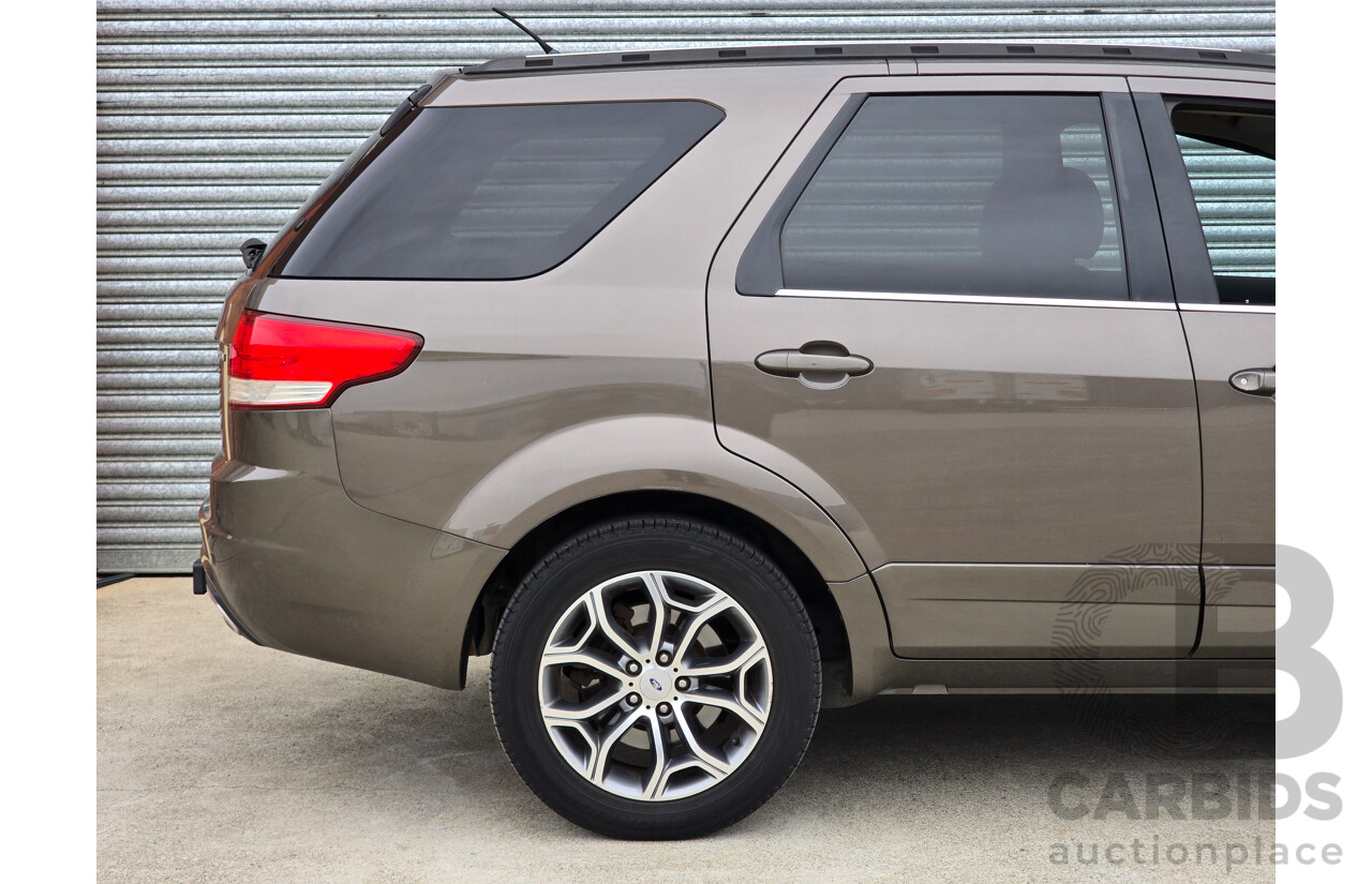 10/2012 Ford Territory Titanium SZ 4d Wagon Havana Brown Metallic Turbo Diesel 2.7L - 7 Seater