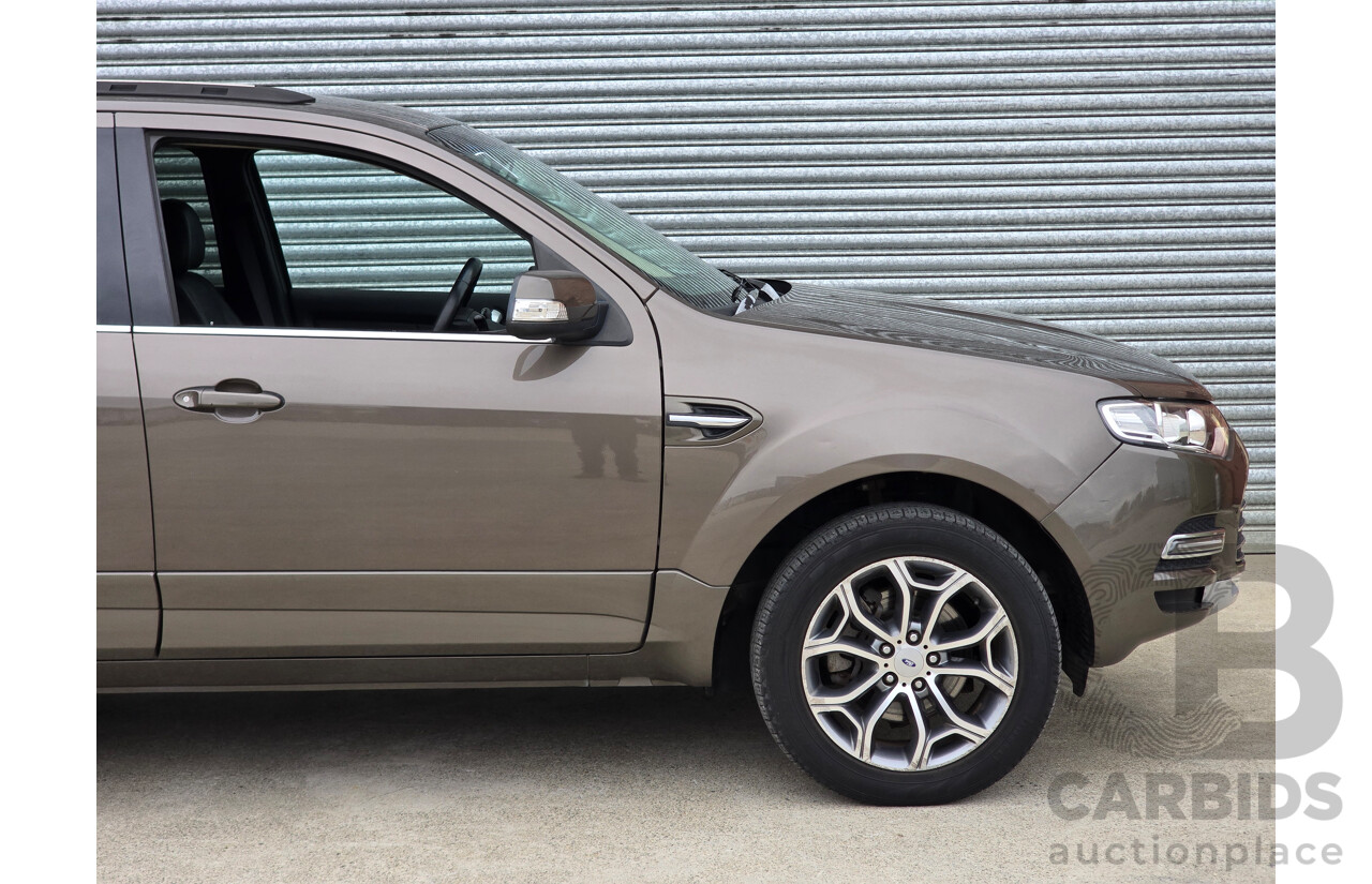10/2012 Ford Territory Titanium SZ 4d Wagon Havana Brown Metallic Turbo Diesel 2.7L - 7 Seater
