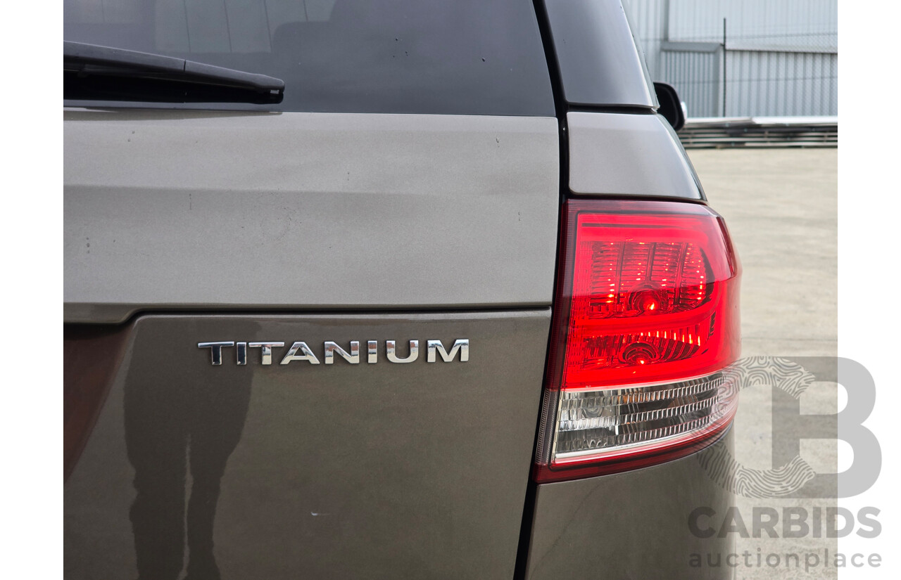 10/2012 Ford Territory Titanium SZ 4d Wagon Havana Brown Metallic Turbo Diesel 2.7L - 7 Seater