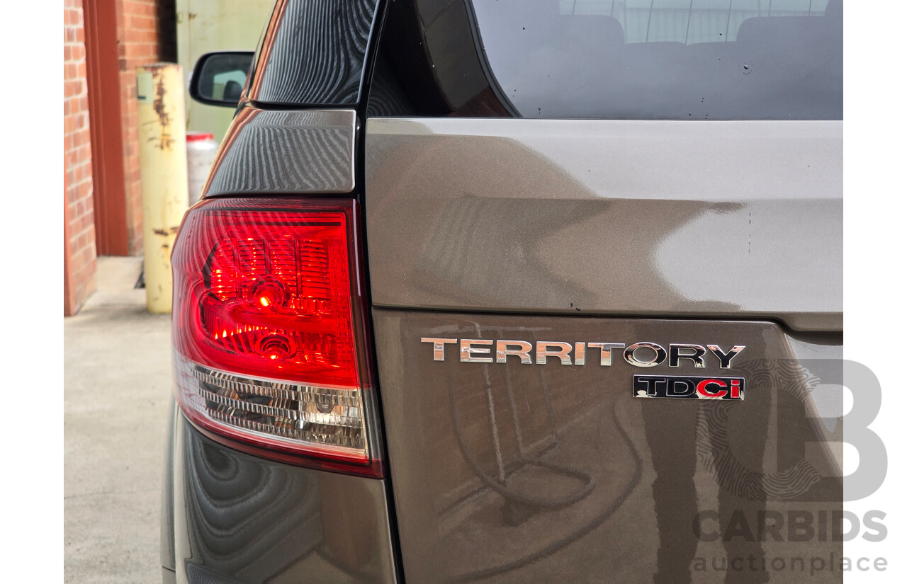 10/2012 Ford Territory Titanium SZ 4d Wagon Havana Brown Metallic Turbo Diesel 2.7L - 7 Seater