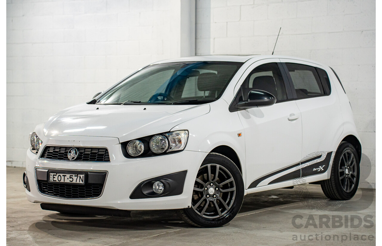 11/2015 Holden Barina X (FWD) TM MY16 5d Hatchback Summit White 1.6L