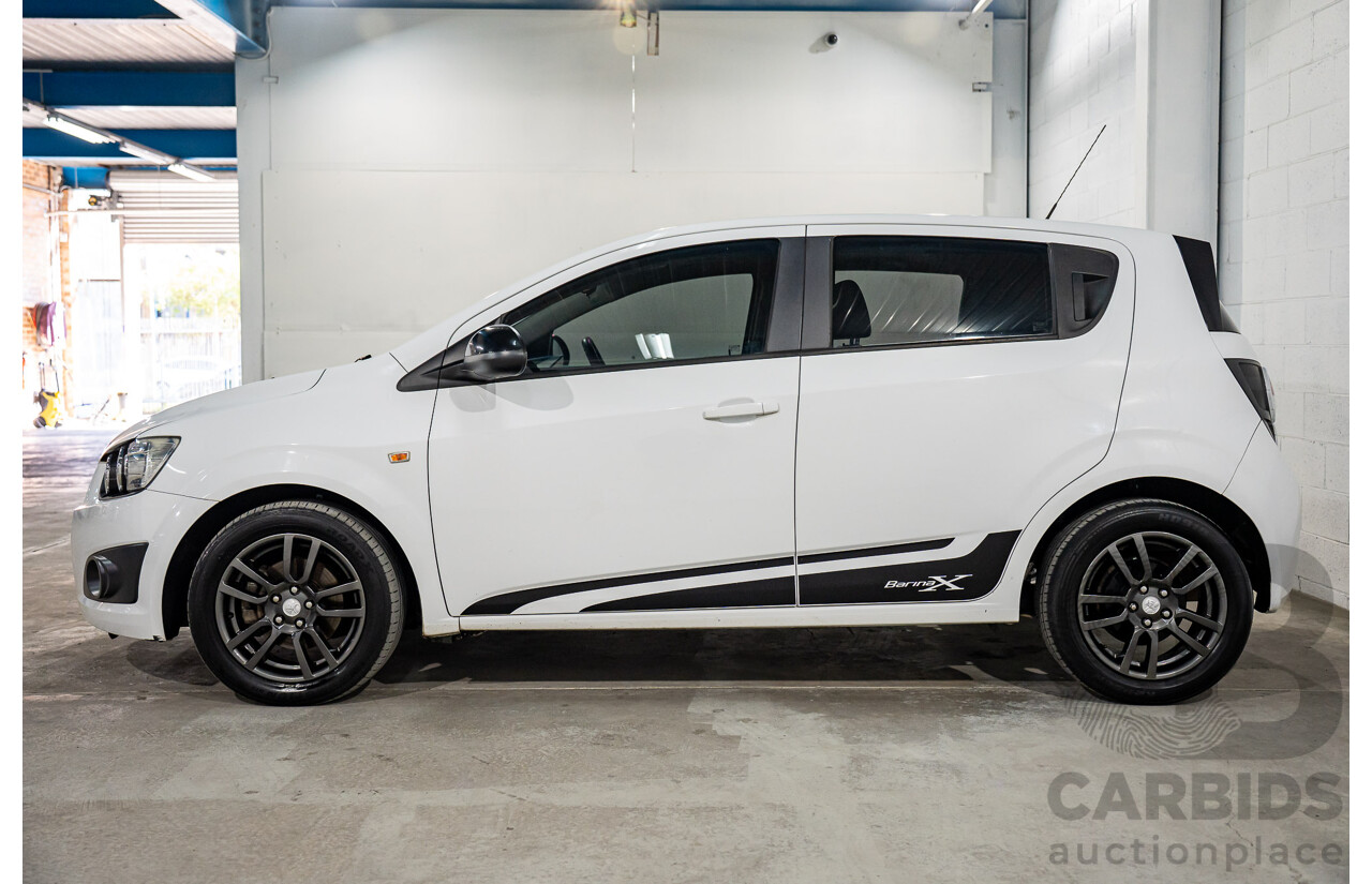 11/2015 Holden Barina X (FWD) TM MY16 5d Hatchback Summit White 1.6L