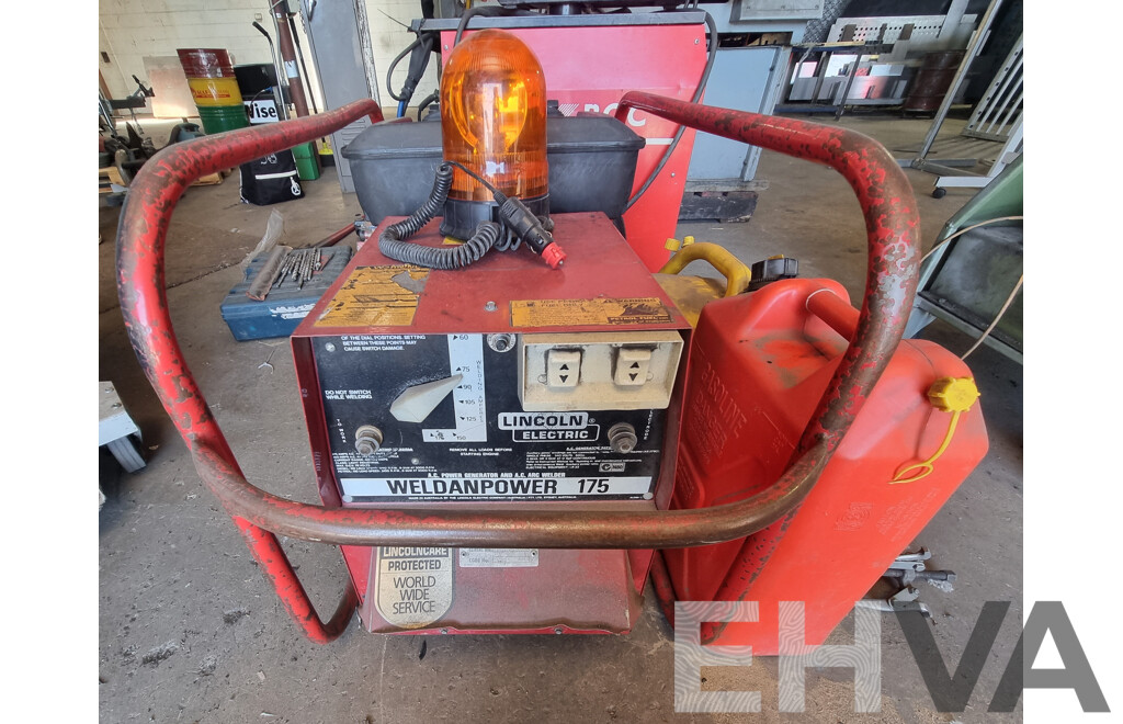 Lincoln Welder/Electric Petrol Powered Briggs & Stratton Generator Combo - WeldanPower 175