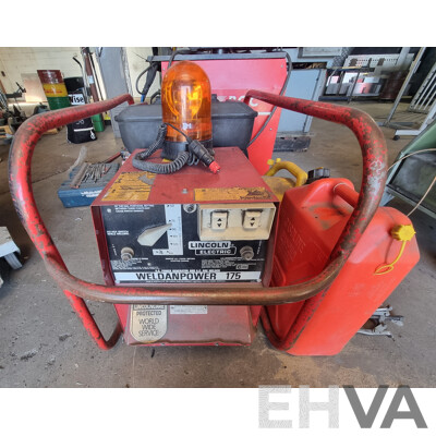 Lincoln Welder/Electric Petrol Powered Briggs & Stratton Generator Combo - WeldanPower 175