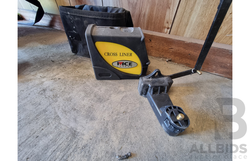 Assorted Job Lot - General A3 Pro Rotary Laser Level, Tripod, Crossliner & Powerline ETC