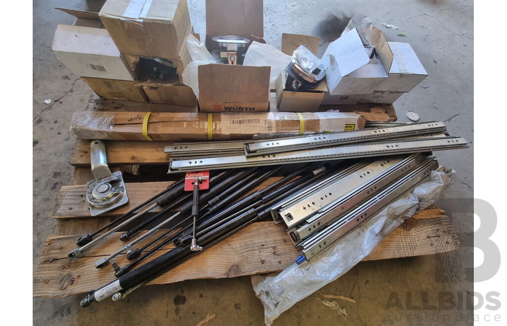 Assorted Job Lot - Pallet Containing Toolbox /Drawer Fixures ETC