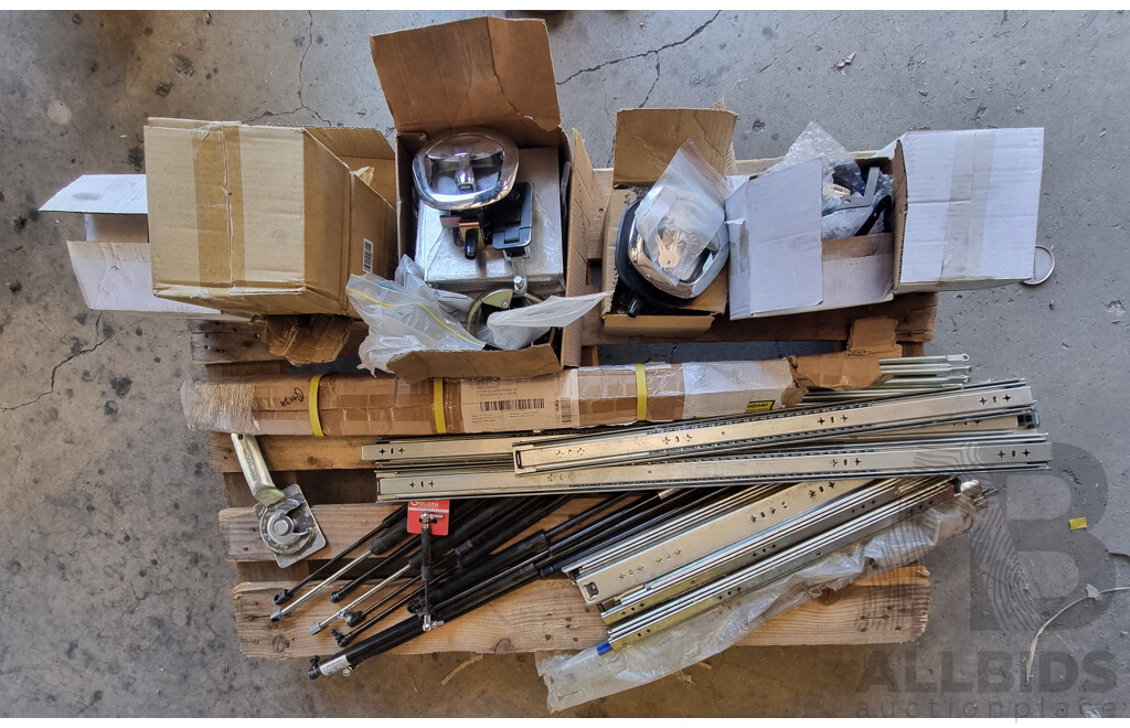 Assorted Job Lot - Pallet Containing Toolbox /Drawer Fixures ETC