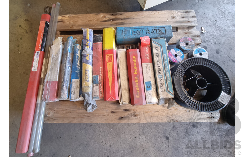 Assorted Job Lot - Quantity of Welding Rods & Wire Reels ETC