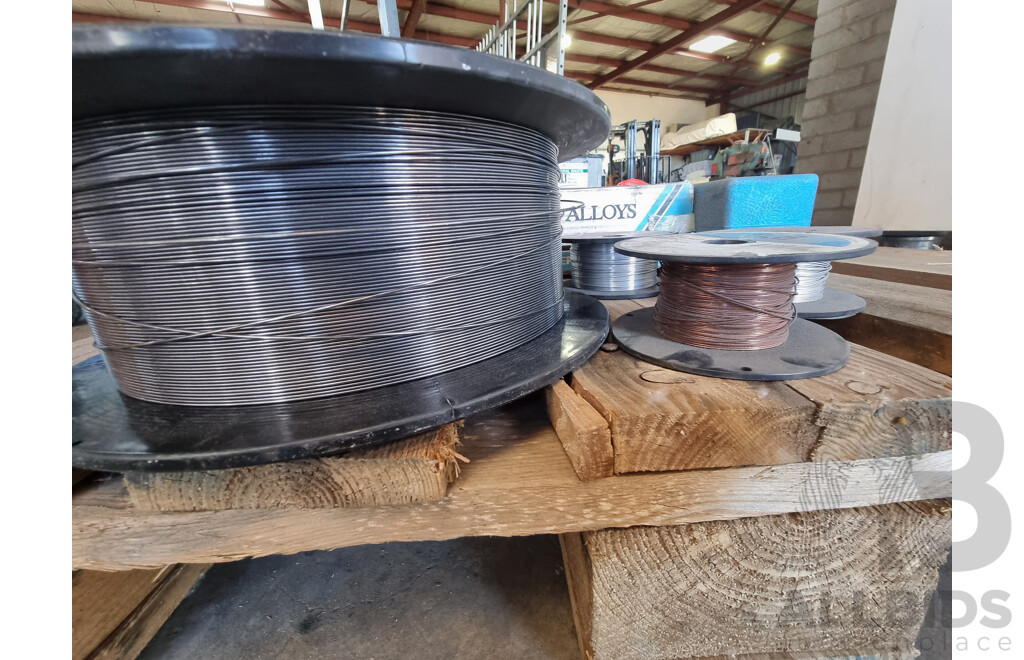 Assorted Job Lot - Quantity of Welding Rods & Wire Reels ETC