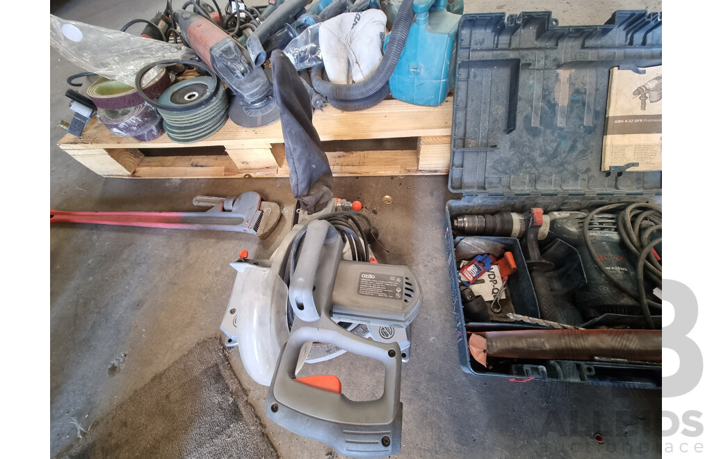Assorted Job Lot - Pallet of Corded / Battery Operated Power Tools & Accessories ETC