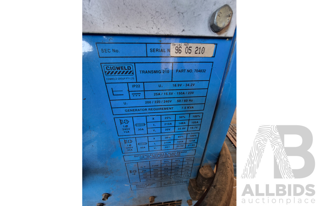 Cig Weld Transmig210 Cutter/Welder