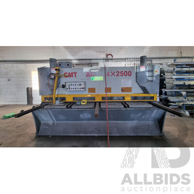 09/2006, CMT AU 4 X 2500, Industrial Hydraulic Sheer Guillotine Machine