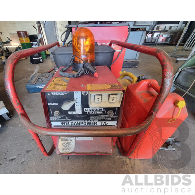 Lincoln Welder/Electric Petrol Powered Briggs & Stratton Generator Combo - WeldanPower 175
