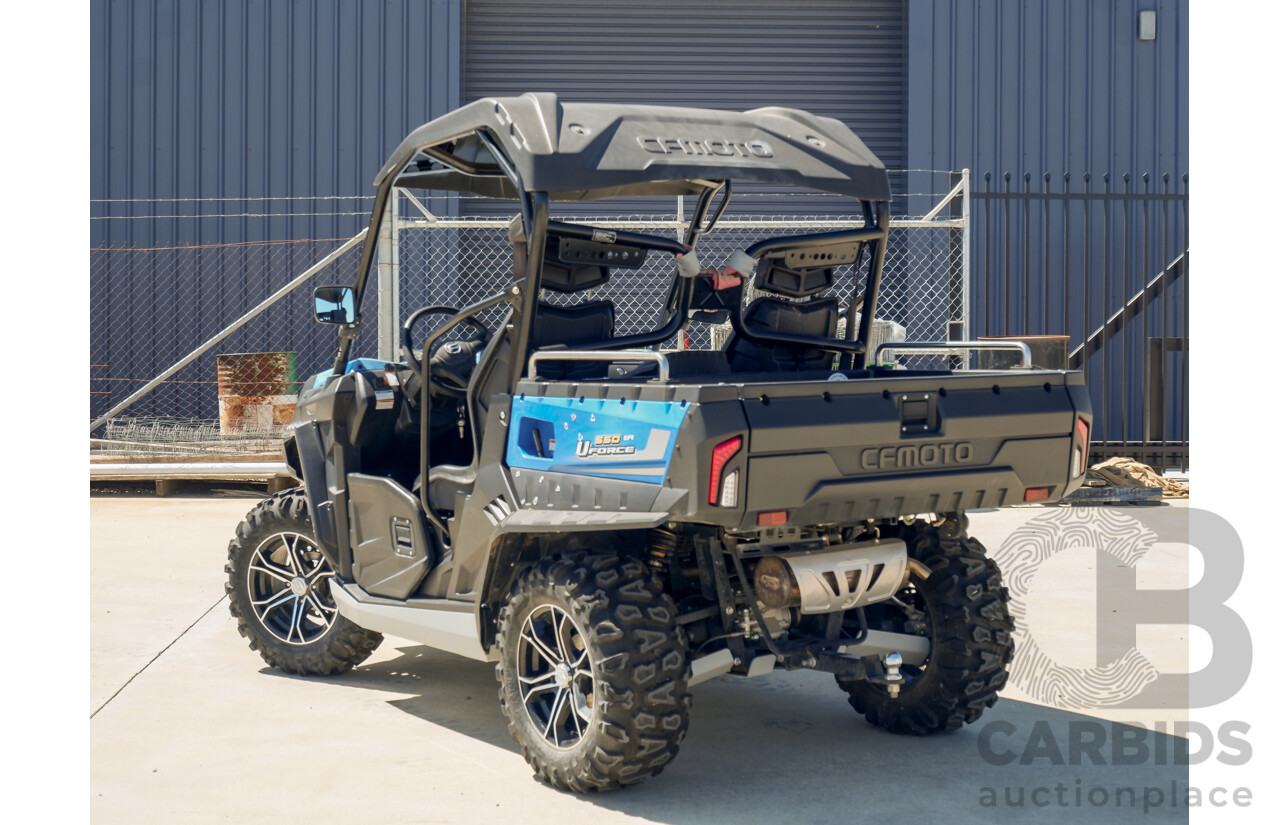08/2020, CFMOTO U Force 550EPS Side by Side UTV, Manual Tipper Tray & X-Bull Winch with Remote