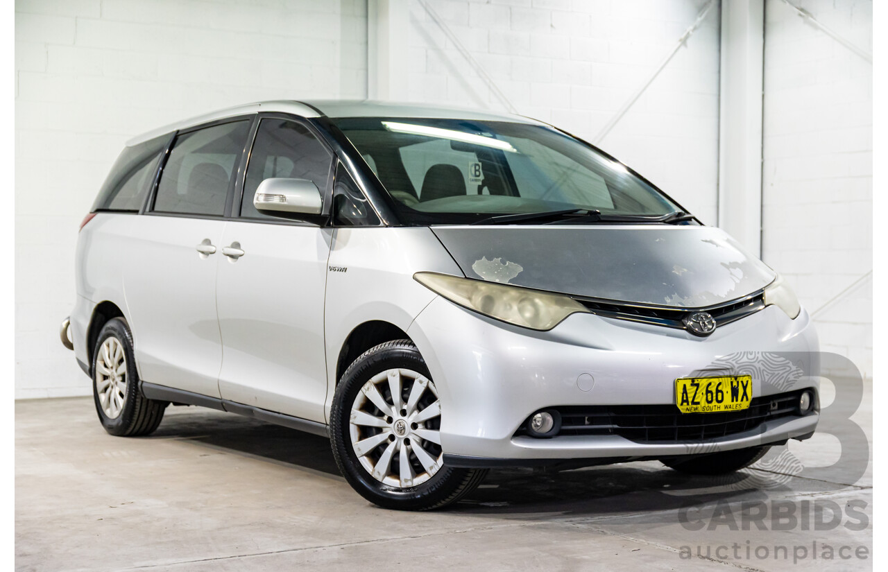 4/2007 Toyota Tarago GLi V6 GSR50R 4d Wagon Silver Pearl V6 3.5L - 8 Seater