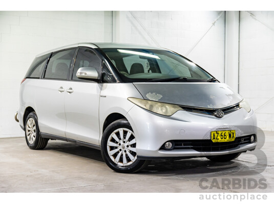 4/2007 Toyota Tarago GLi V6 GSR50R 4d Wagon Silver Pearl V6 3.5L - 8 Seater