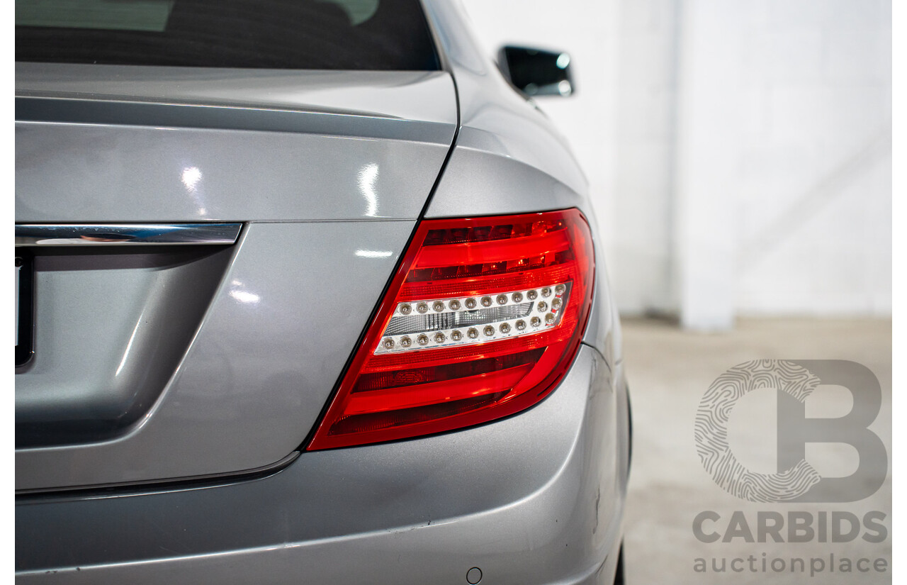 7/2015 Mercedes-Benz C180 W204 MY14 2d Coupe Palladium Silver Metallic Turbo 1.6L