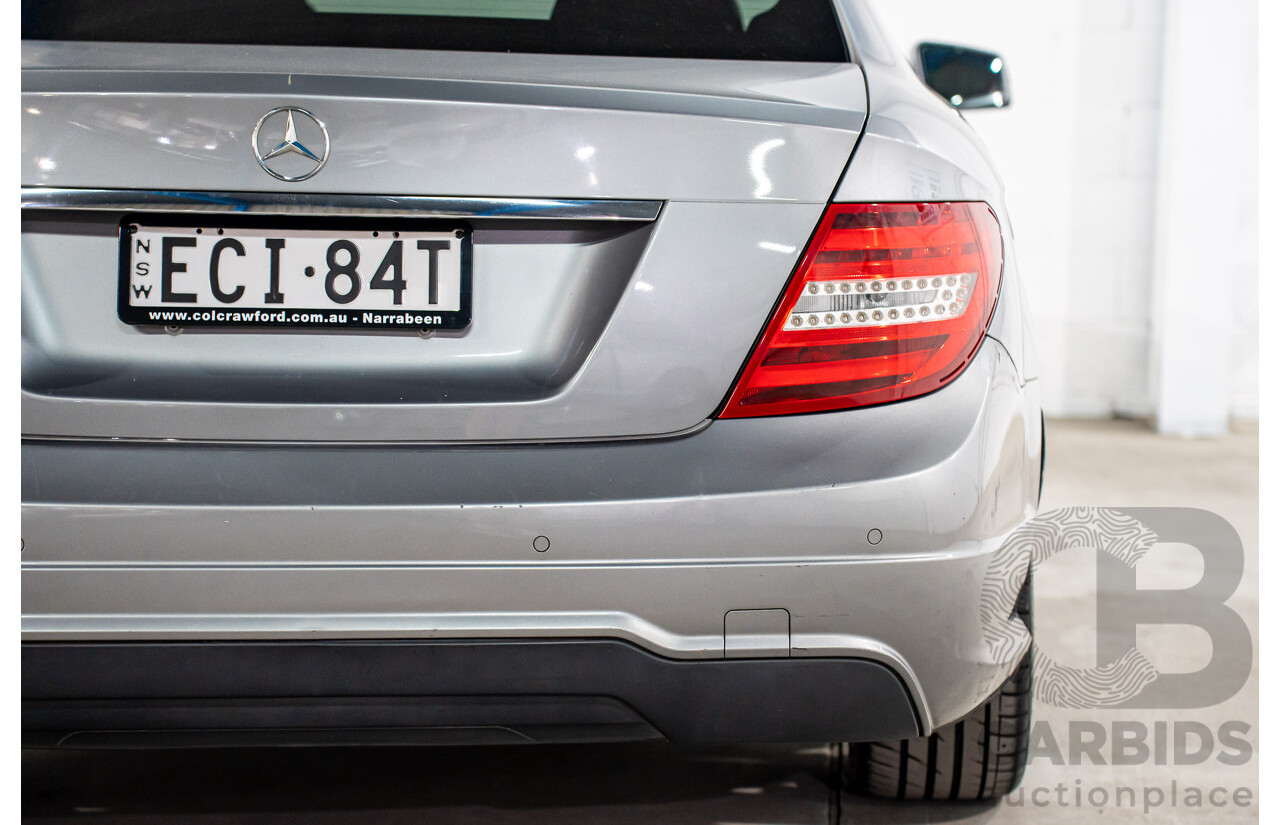 7/2015 Mercedes-Benz C180 W204 MY14 2d Coupe Palladium Silver Metallic Turbo 1.6L