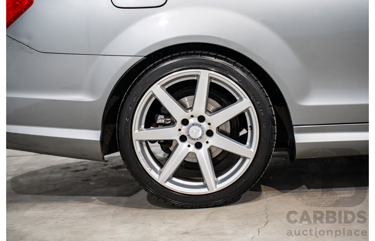 7/2015 Mercedes-Benz C180 W204 MY14 2d Coupe Palladium Silver Metallic Turbo 1.6L