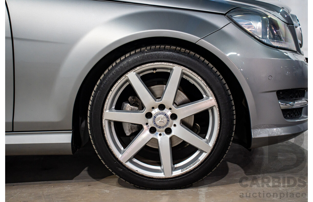 7/2015 Mercedes-Benz C180 W204 MY14 2d Coupe Palladium Silver Metallic Turbo 1.6L