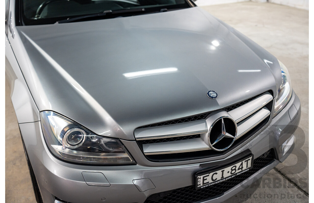 7/2015 Mercedes-Benz C180 W204 MY14 2d Coupe Palladium Silver Metallic Turbo 1.6L