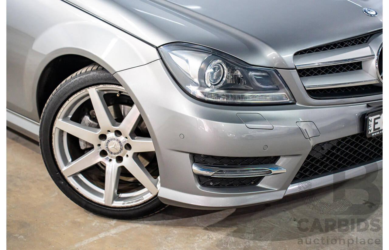 7/2015 Mercedes-Benz C180 W204 MY14 2d Coupe Palladium Silver Metallic Turbo 1.6L