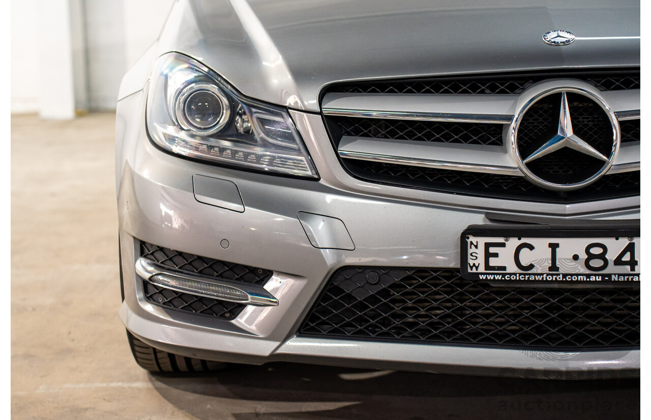 7/2015 Mercedes-Benz C180 W204 MY14 2d Coupe Palladium Silver Metallic Turbo 1.6L