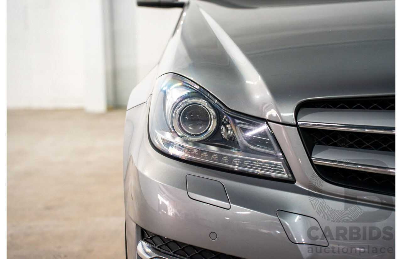 7/2015 Mercedes-Benz C180 W204 MY14 2d Coupe Palladium Silver Metallic Turbo 1.6L